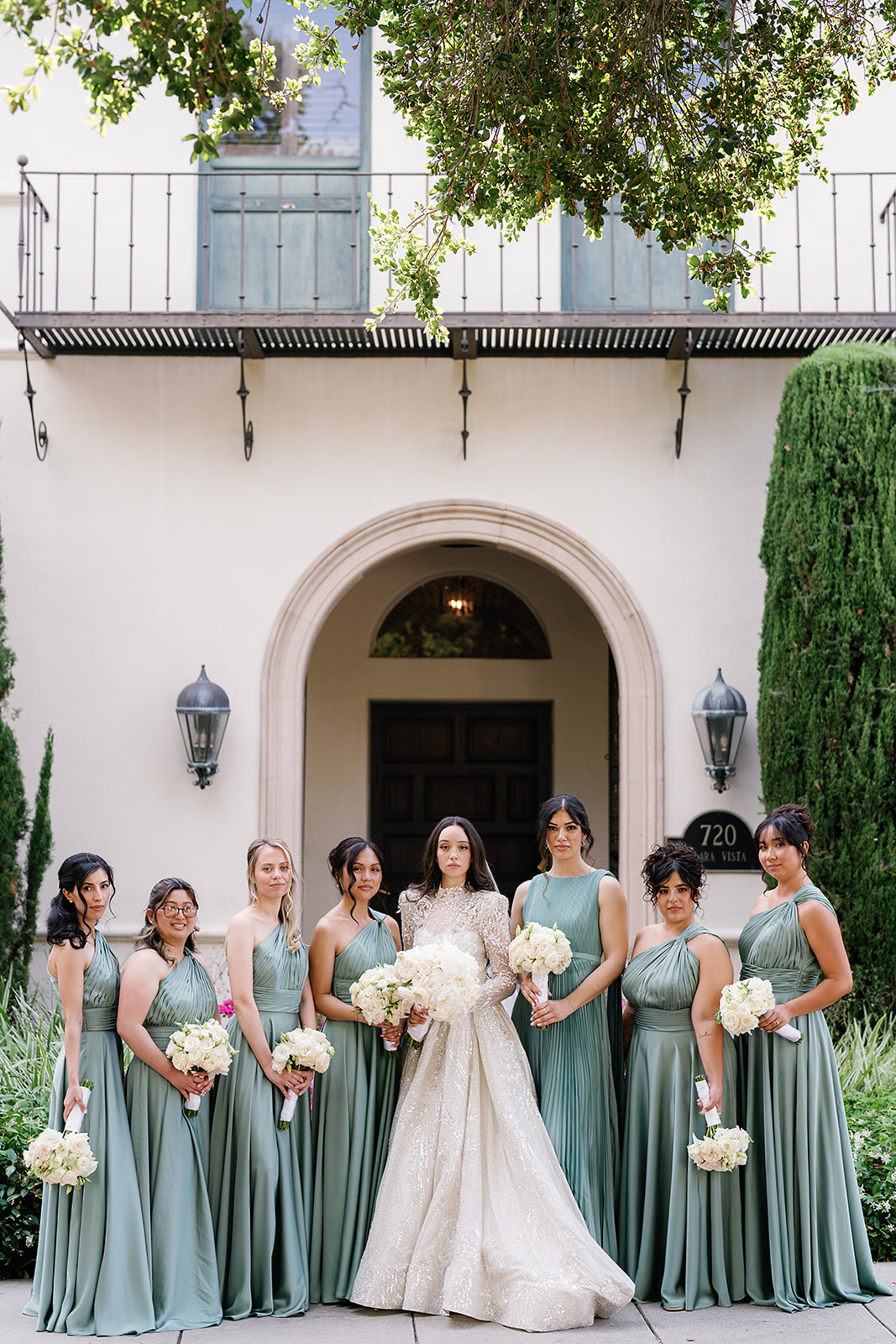 bridesmaid dresses pasadena A Glamorous Backyard Wedding in Pasadena, California