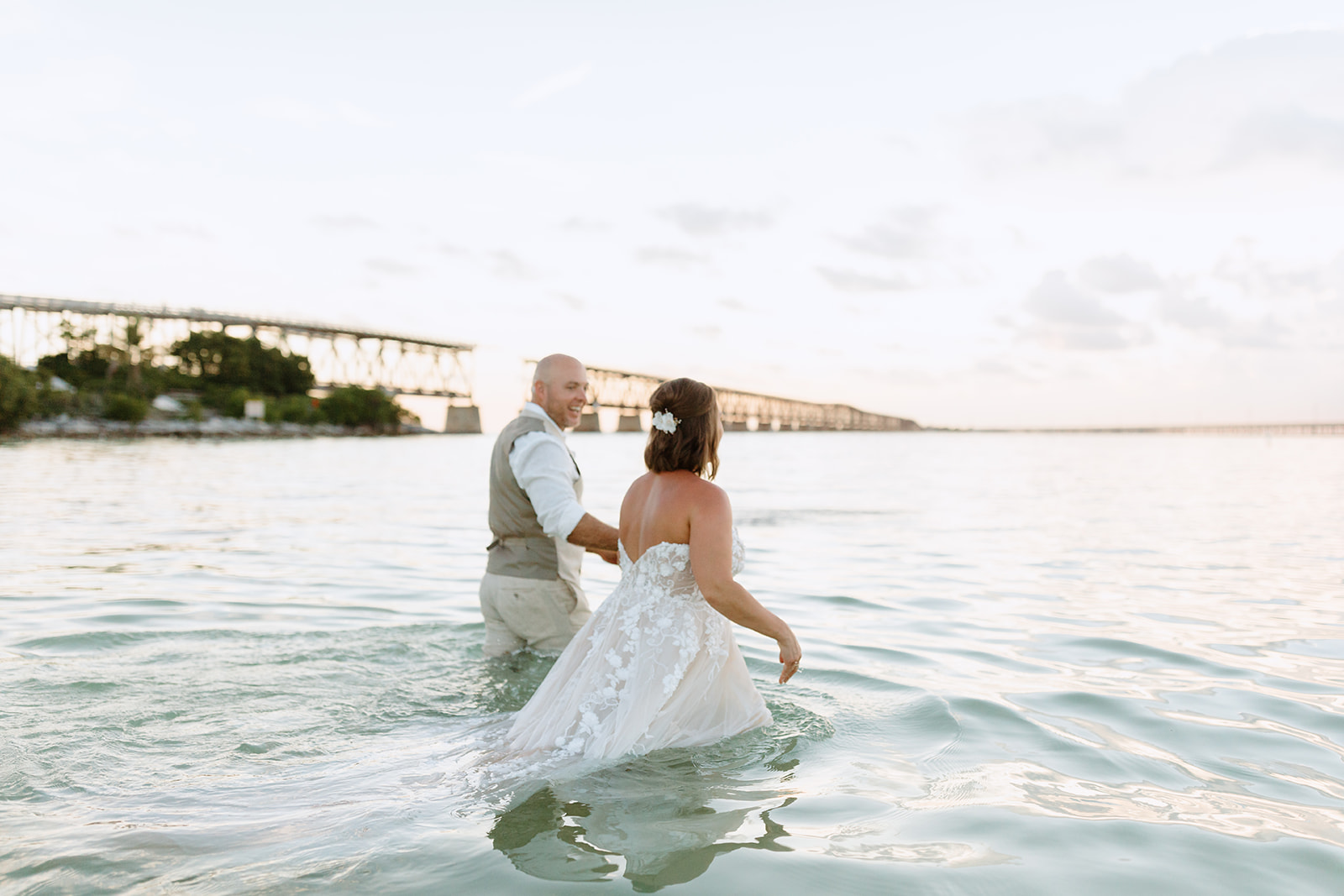 Florida Keys Wedding Trash The Dress Session  Lena Christine